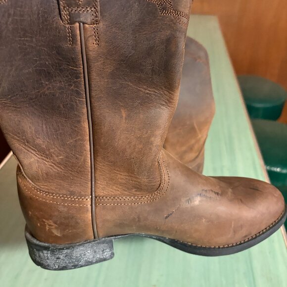 NEW Mens Ariat ATS Heritage Roper Brown Boots Size 8 D 10002284 - Picture 6 of 13